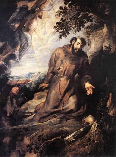 Peter Paul Rubens St Francis of Assisi Receiving the Stigmata Norge oil painting art